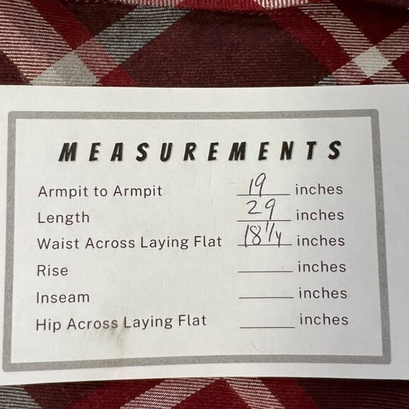 Soft Surroundings Womens Joelle Plaid Tunic Cabernet Plaid Button Front size S - Picture 14 of 14